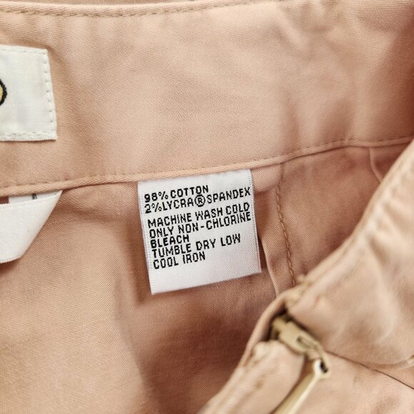 Talbots Tan Trousers Pants Khaki Straight Leg Stretch Flat Front Women's 10 - Picture 7 of 7